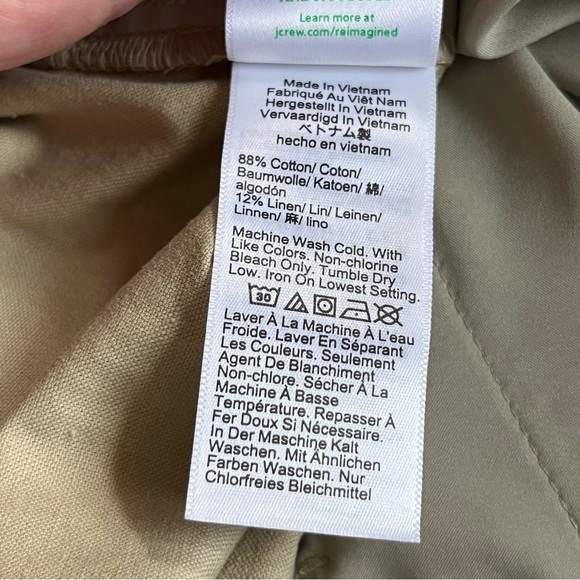 J. Crew Barrel Leg Khaki Pants Plus Size 37 - Picture 7 of 11